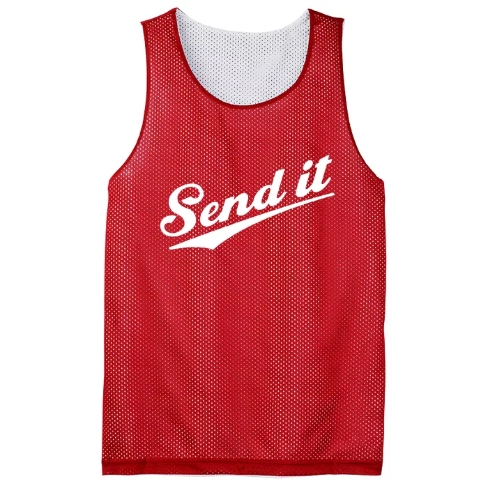 Sent It Classic Logo Mesh Reversible Basketball Jersey Tank