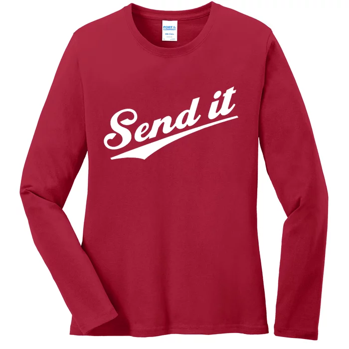 Sent It Classic Logo Ladies Long Sleeve Shirt