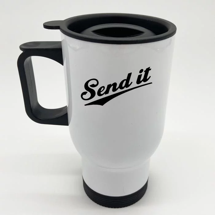 Sent It Classic Logo Front & Back Stainless Steel Travel Mug