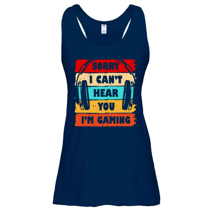 Sorry I Can't Hear You I'm Gaming Retro Ladies Essential Flowy Tank