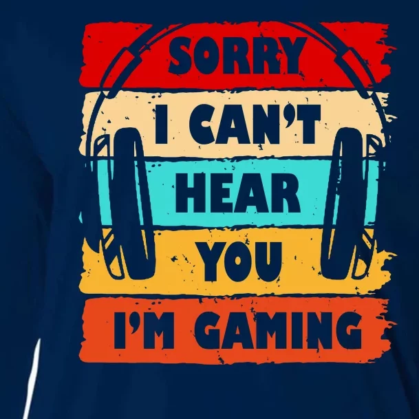 Sorry I Can't Hear You I'm Gaming Retro Cooling Performance Long Sleeve Crew