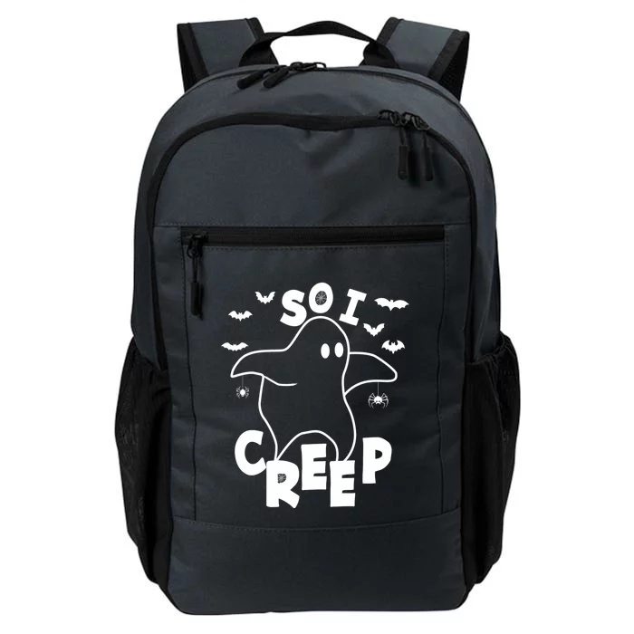 So I Creep Funny Halloween Ghost Spooky Season Daily Commute Backpack