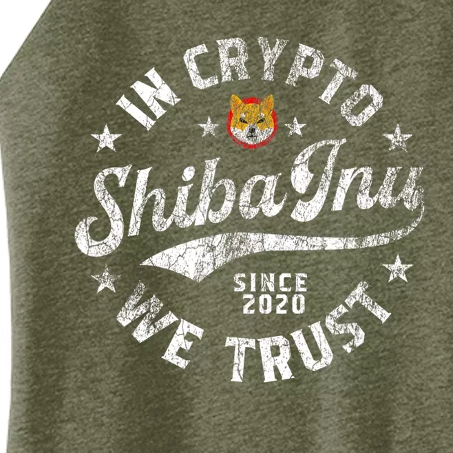 Shiba Inu Coin In Crypto We Trust Token Crypto Women’s Perfect Tri Rocker Tank