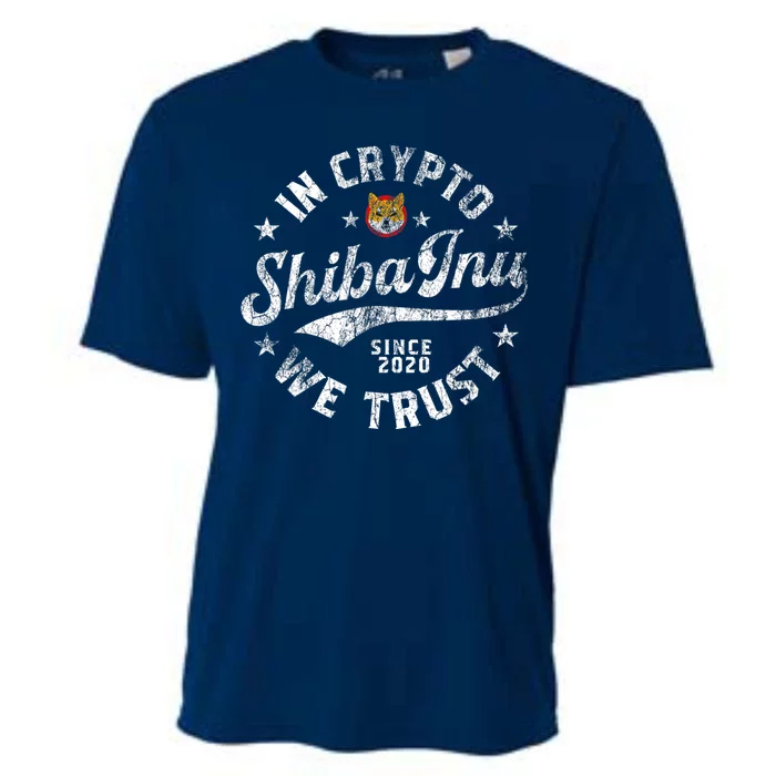 Shiba Inu Coin In Crypto We Trust Token Crypto Cooling Performance Crew T-Shirt