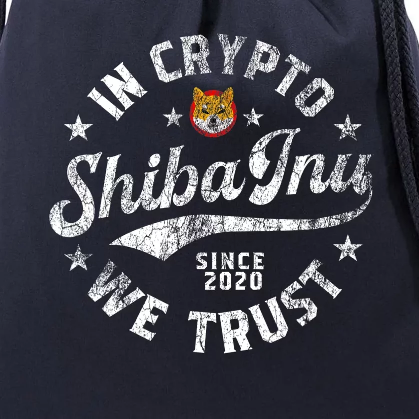 Shiba Inu Coin In Crypto We Trust Token Crypto Drawstring Bag