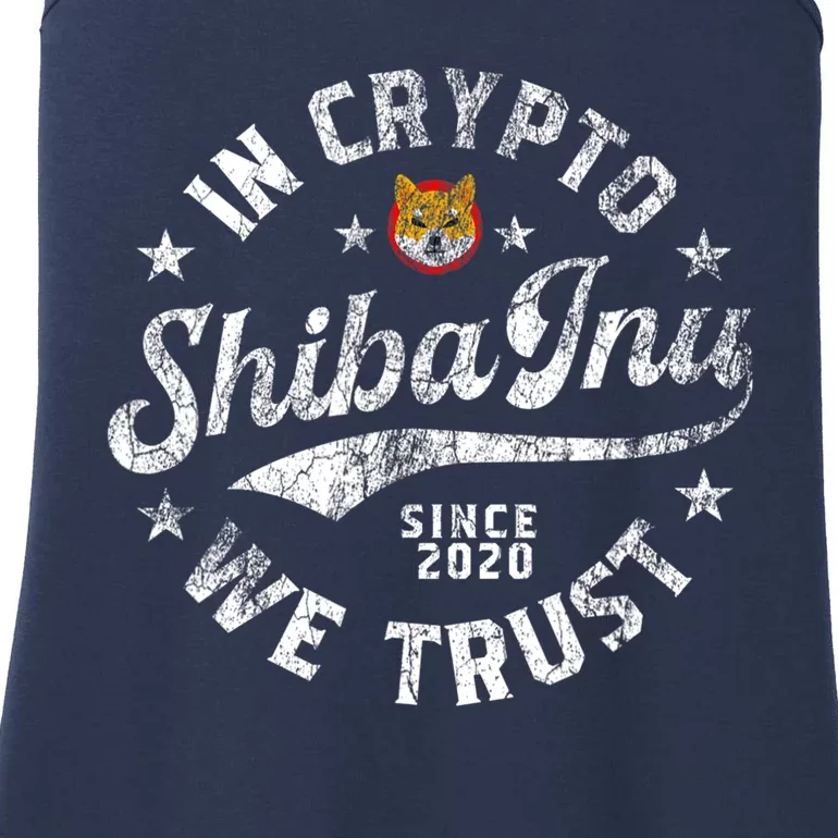 Shiba Inu Coin In Crypto We Trust Token Crypto Ladies Essential Tank