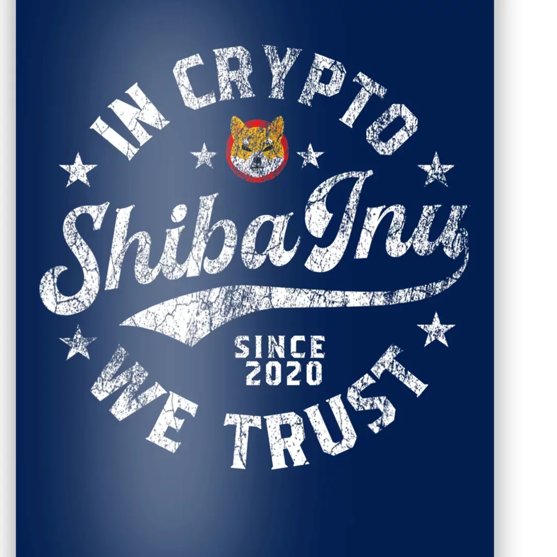 Shiba Inu Coin In Crypto We Trust Token Crypto Poster