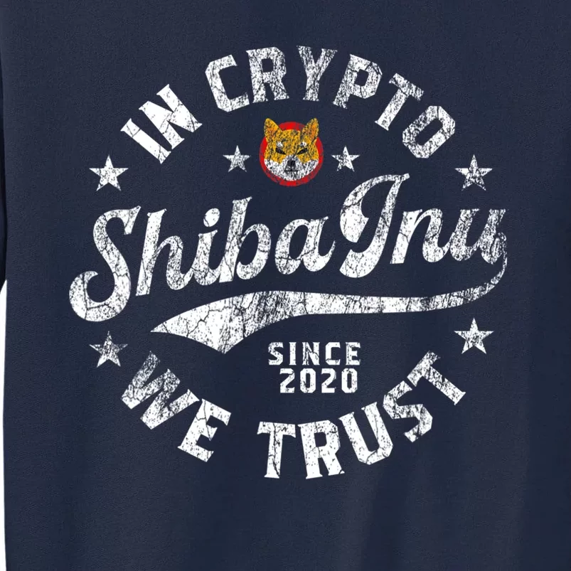 Shiba Inu Coin In Crypto We Trust Token Crypto Tall Sweatshirt