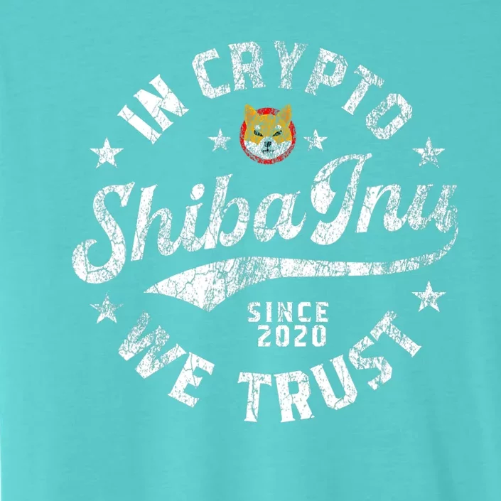 Shiba Inu Coin In Crypto We Trust Token Crypto ChromaSoft Performance T-Shirt