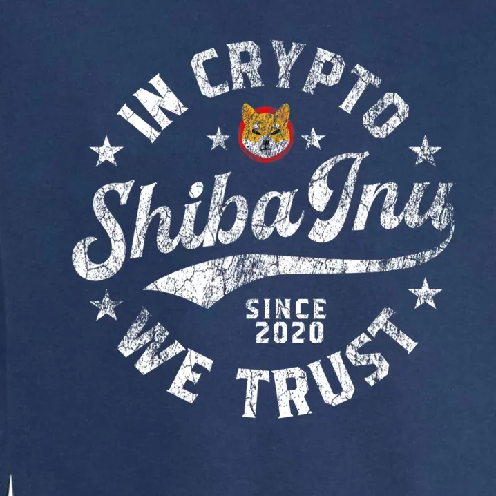 Shiba Inu Coin In Crypto We Trust Token Crypto Garment-Dyed Sweatshirt