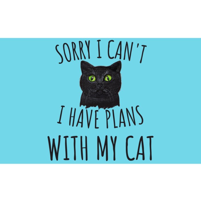 Sorry I Cant I Have Plans With My Cat Gift Bumper Sticker