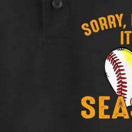 Sorry I CanT ItS Baseball Softball Season Dry Zone Grid Performance Polo