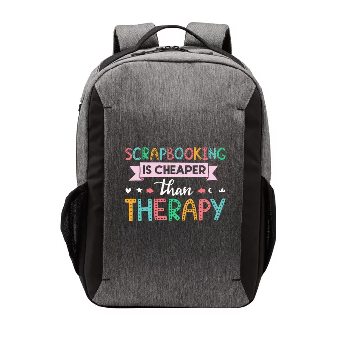 Scrapbooking Is Cheaper Than Therapy Scrapbook Vector Backpack