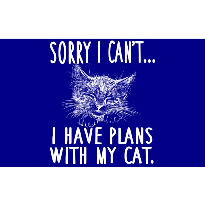 Sorry I CanT I Have Plans With My Cat Cute Cat Gift Bumper Sticker