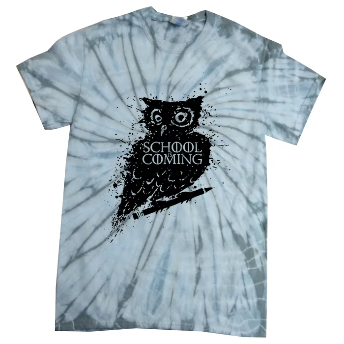 School Is Coming Owl Tie-Dye T-Shirt