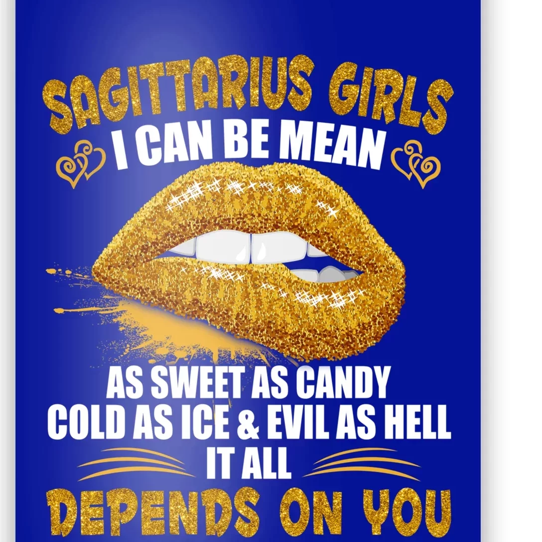 Sagittarius I Can Be Mean Saying Birthday Zodiac Gift Poster