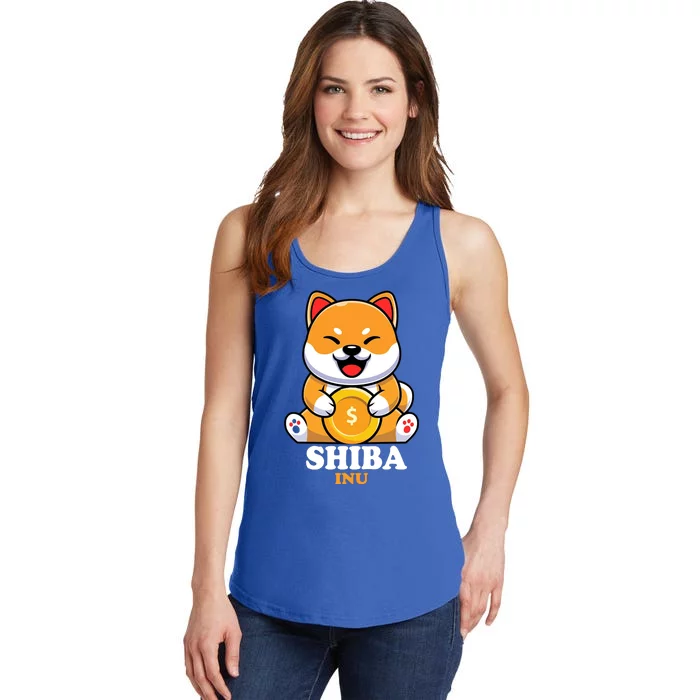 Shiba Inu Crypto Currency Cute Ladies Essential Tank