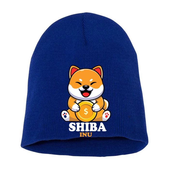 Shiba Inu Crypto Currency Cute Short Acrylic Beanie