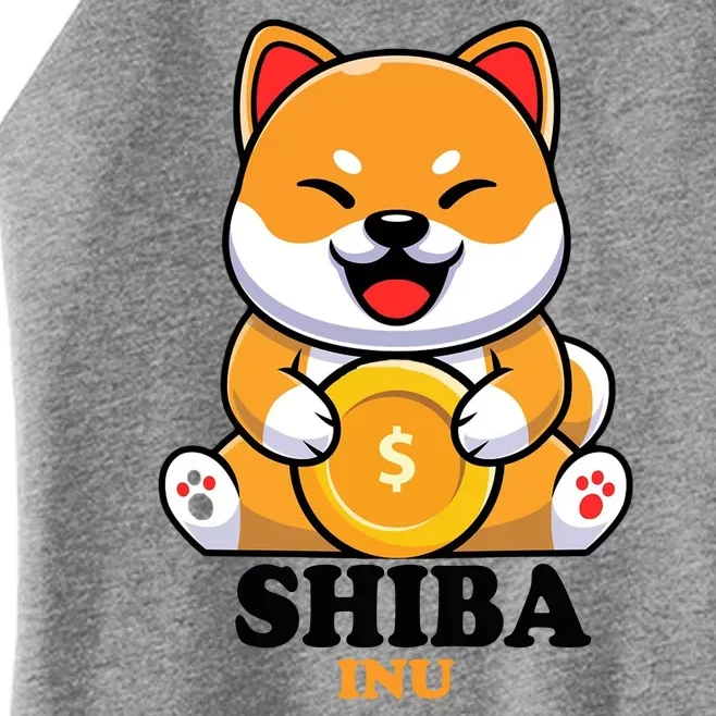 Shiba Inu Crypto Currency Cute Women’s Perfect Tri Rocker Tank