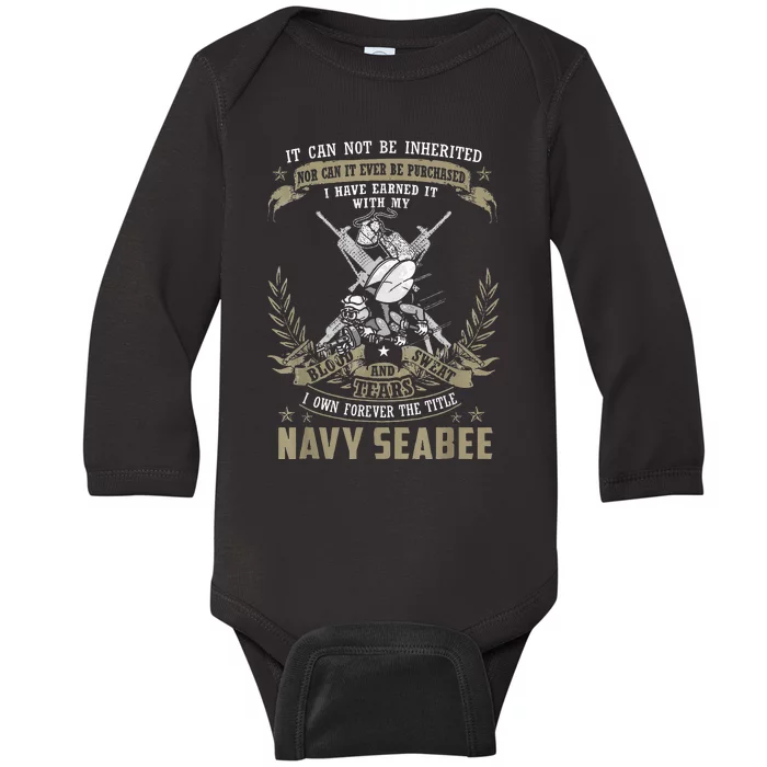 S.E.A.B.E.E It Can Not Be Inherited Or Purchase Baby Long Sleeve Bodysuit