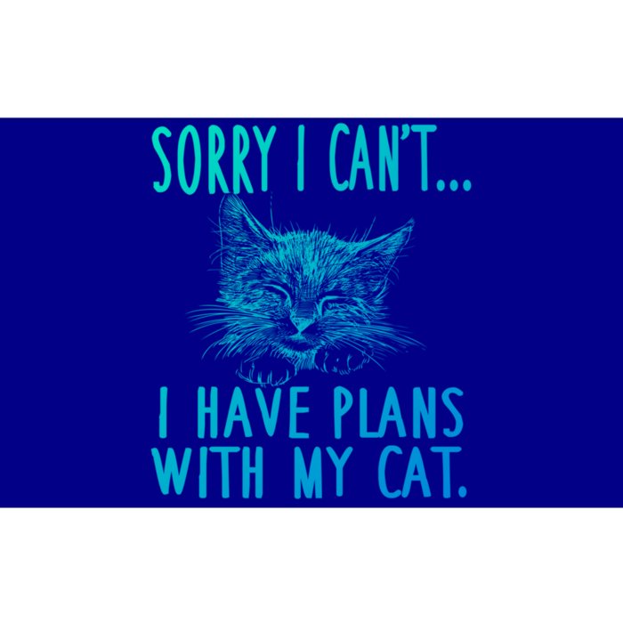 Sorry I CanT I Have Plans With My Cat Cute Cat Gift Bumper Sticker