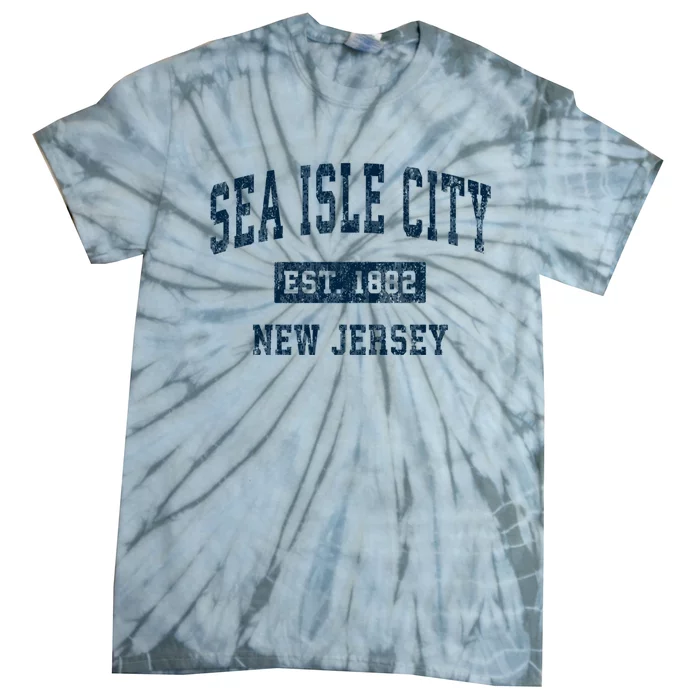 Sea Isle City New Jersey Nj Vintage Sports Tie-Dye T-Shirt