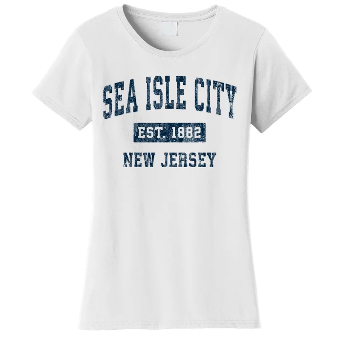 Sea Isle City New Jersey Nj Vintage Sports Women's T-Shirt