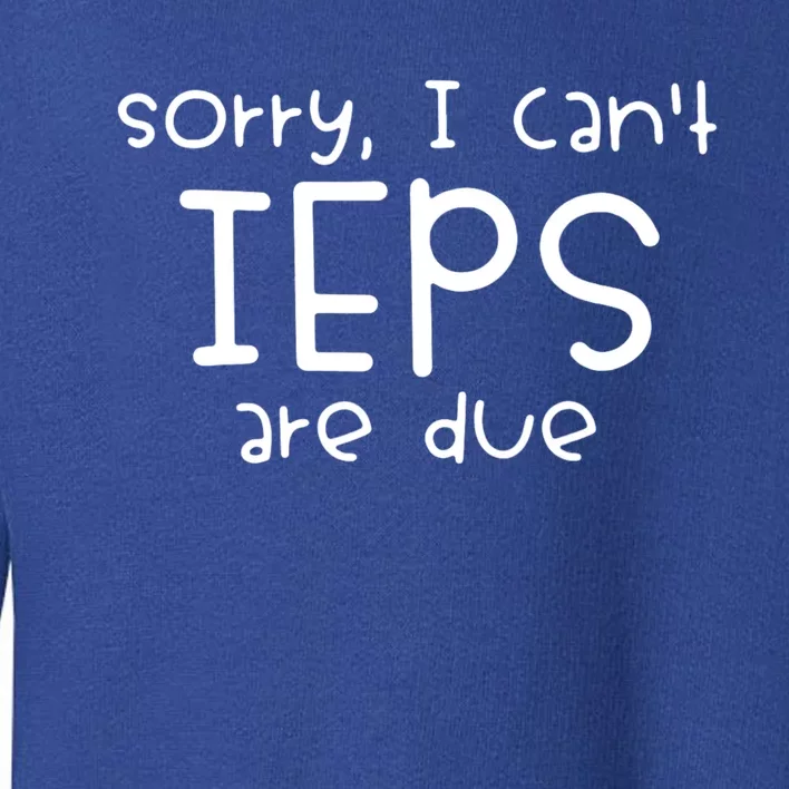 Sorry I Cant Ieps Are Due Cute Elementary Teacher Iep Toddler Sweatshirt