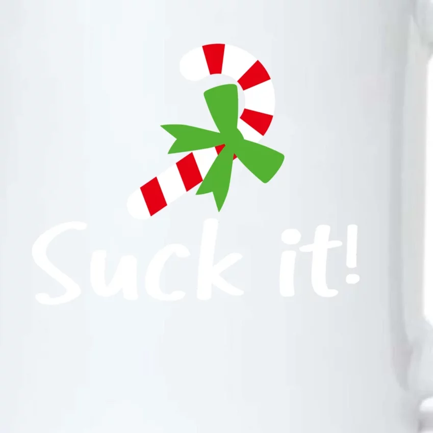 Suck It Candy Cane Christmas Great Gift Black Color Changing Mug