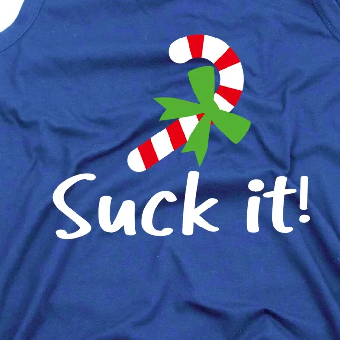 Suck It Candy Cane Christmas Great Gift Tank Top