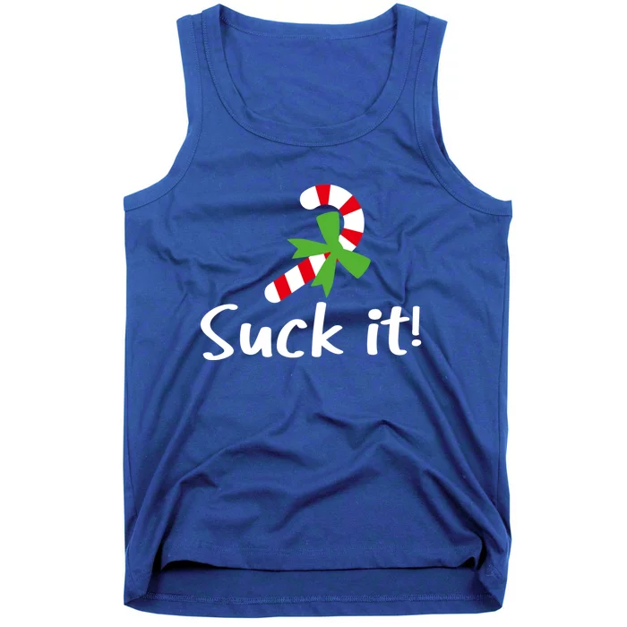 Suck It Candy Cane Christmas Great Gift Tank Top