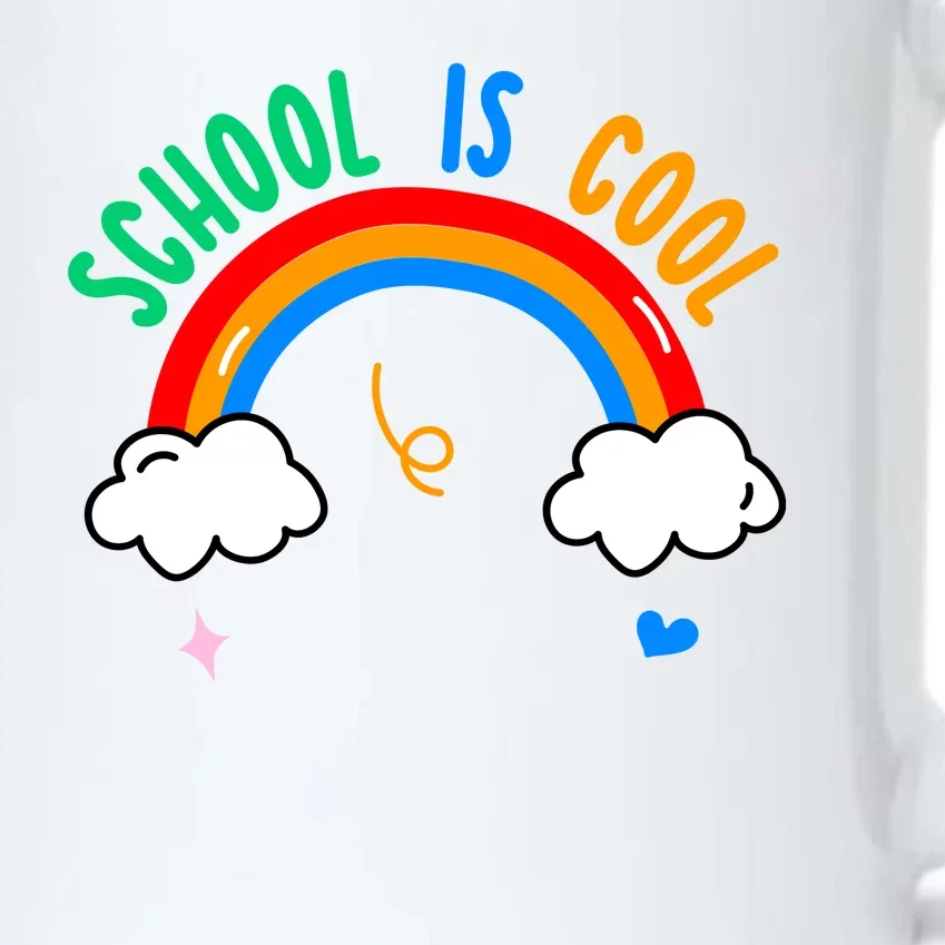 School Is Cool Rainbow Fun Retro Black Color Changing Mug