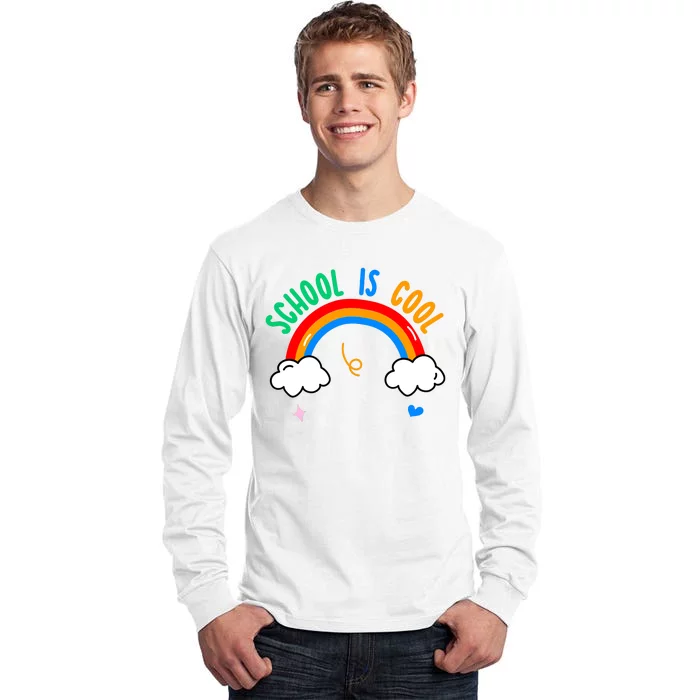 School Is Cool Rainbow Fun Retro Tall Long Sleeve T-Shirt