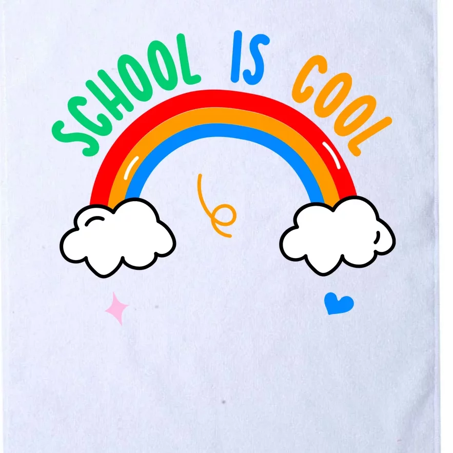 School Is Cool Rainbow Fun Retro Platinum Collection Golf Towel