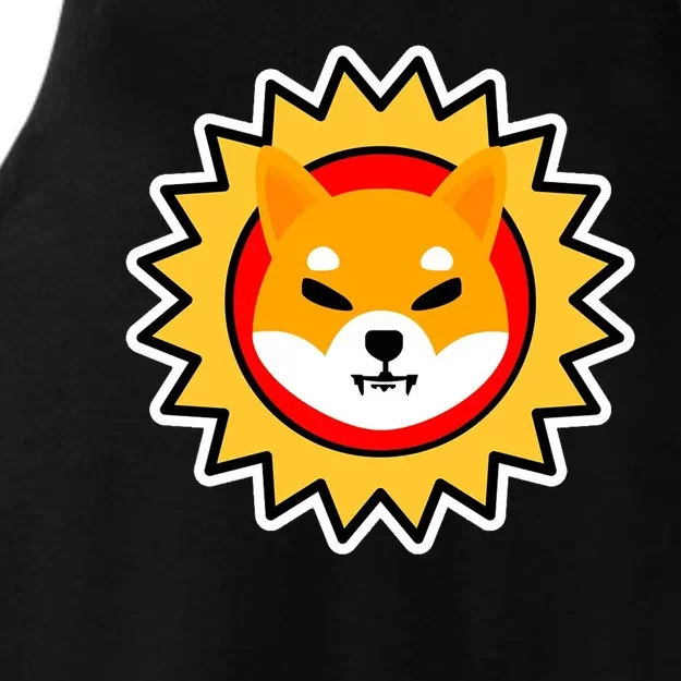 Shiba Inu Coin Star Logo Ladies Tri-Blend Wicking Tank