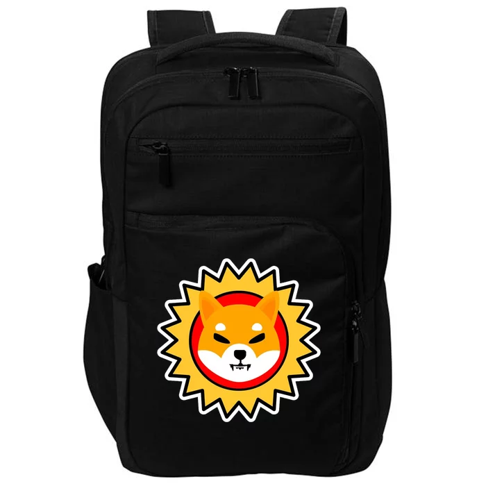 Shiba Inu Coin Star Logo Impact Tech Backpack