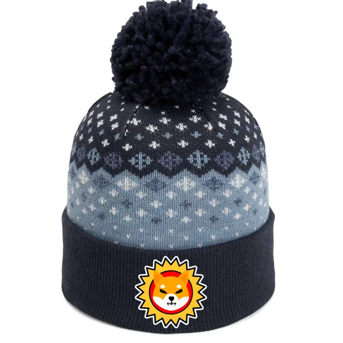 Shiba Inu Coin Star Logo The Baniff Cuffed Pom Beanie