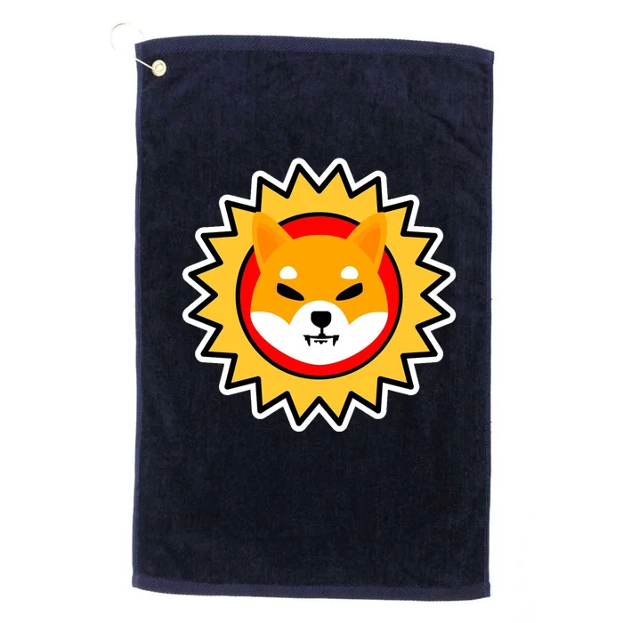 Shiba Inu Coin Star Logo Platinum Collection Golf Towel