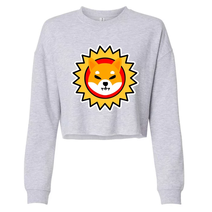 Shiba Inu Coin Star Logo Cropped Pullover Crew