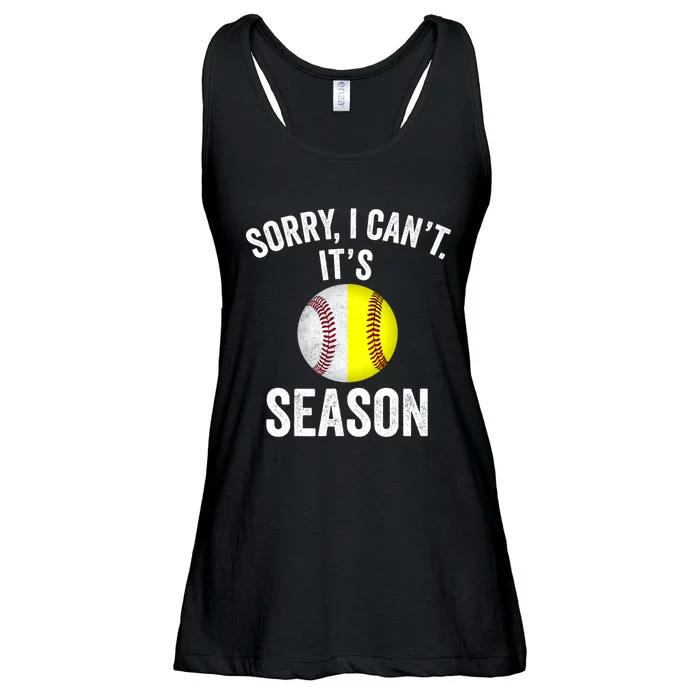 Sorry I Cant Its Season Baseball Life Softball Life Ladies Essential Flowy Tank