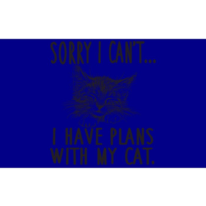 Sorry I CanT I Have Plans With My Cat Cute Cat Gift Bumper Sticker