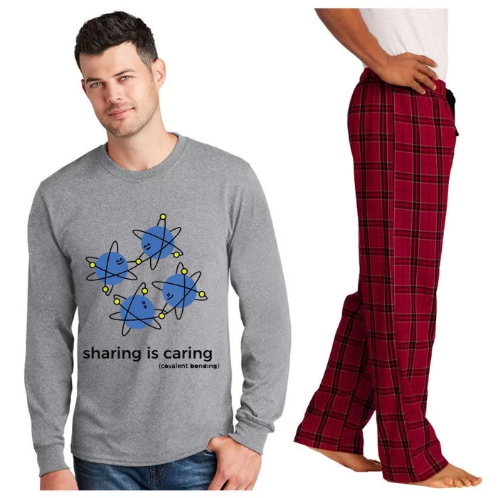 Sharing Is Caring Cute Chemistry Chemist Long Sleeve Pajama Set