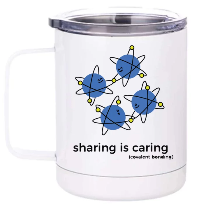 Sharing Is Caring Cute Chemistry Chemist Front & Back 12oz Stainless Steel Tumbler Cup