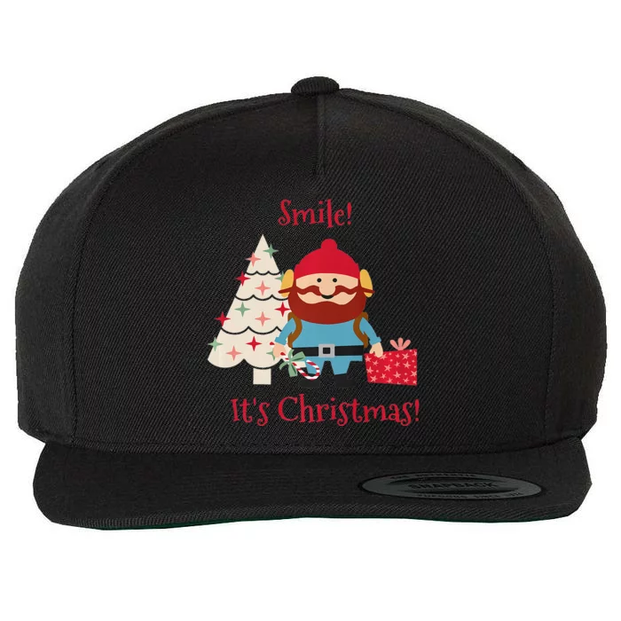 Smile! Its Christmas!Cornelius From The Yukon Pres Wool Snapback Cap