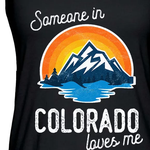 Someone In Colorado Loves Me Ladies Essential Flowy Tank