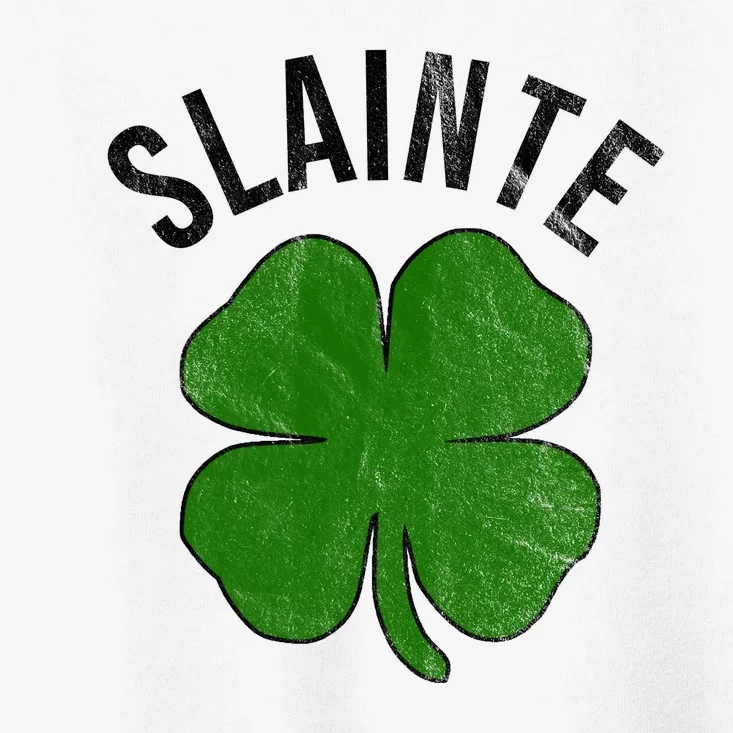 Slainte Irish Clover St Patrick's Day Toddler T-Shirt