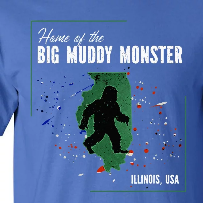 Supernatural Illinois Cryptid Home Of Big Muddy Monster Tall T-Shirt