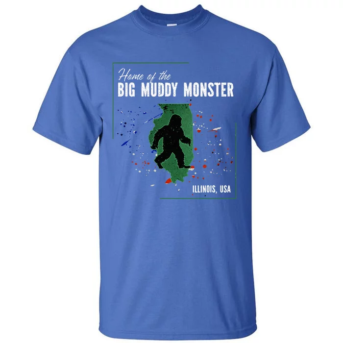 Supernatural Illinois Cryptid Home Of Big Muddy Monster Tall T-Shirt