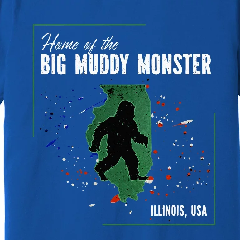 Supernatural Illinois Cryptid Home Of Big Muddy Monster Premium T-Shirt