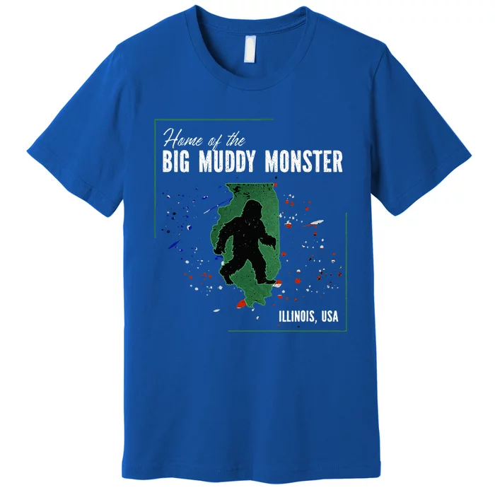 Supernatural Illinois Cryptid Home Of Big Muddy Monster Premium T-Shirt